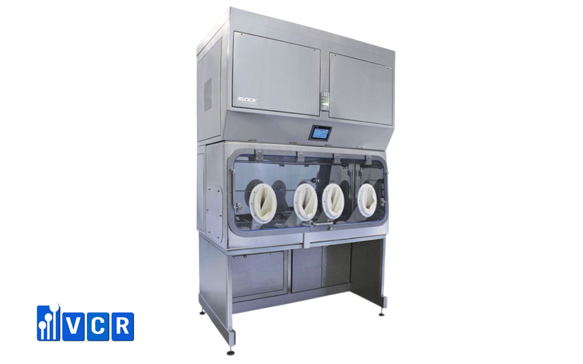 What is a double-glove system on an isolator?