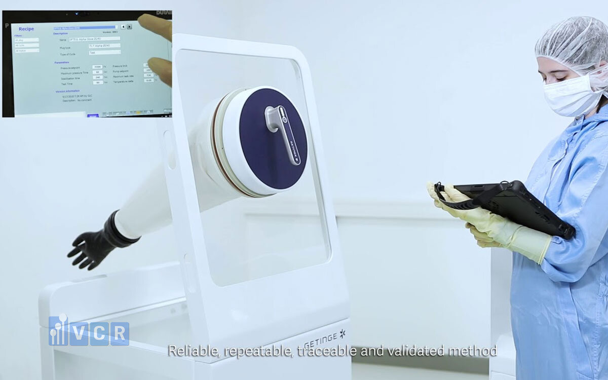 Sử dụng Glove Leak Tester